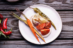 ROASTED VEGETABLES WITH RAW TAHINI DRESSING